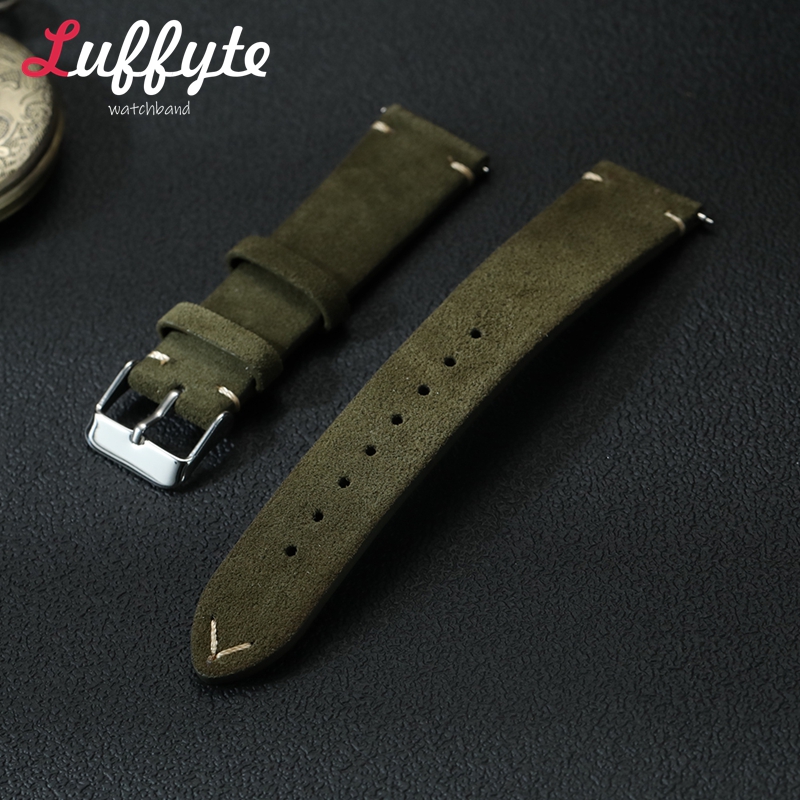 Suede Strap Watch - ヴィンテージスエードレザー時計バンド 18 ミリメートル 20 ミリメートル 22