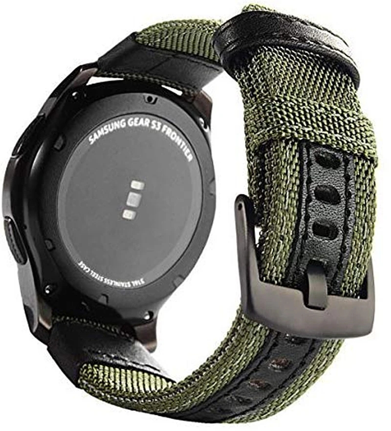 Canvas Strap Watch - 24 ミリメートルナイロン時計バンド TicWatch プロ 5 ティックウォッチ