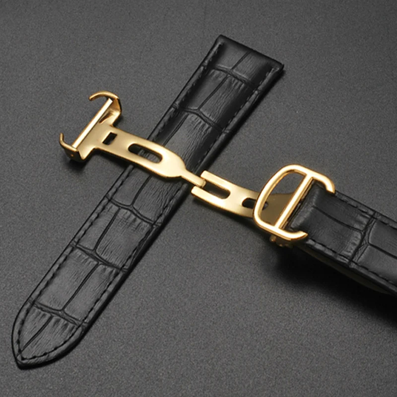 男性と女性のための竹の結び目パターンを備えた本革の時計バンド - Cartier Watch Santos のレビューと価格