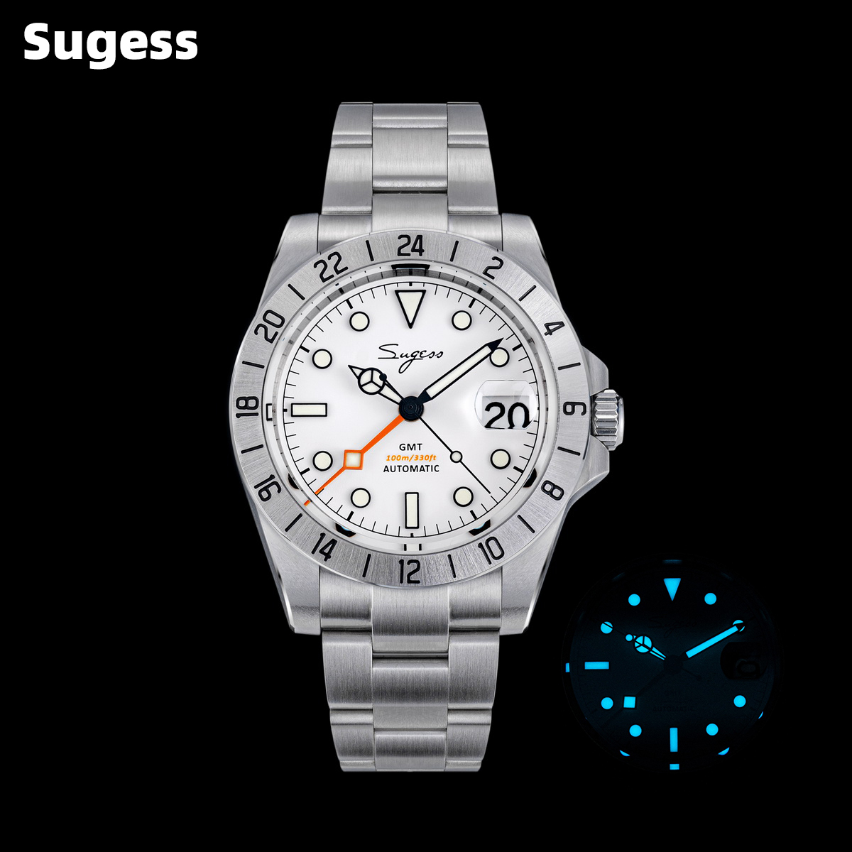 Sugess メンズ腕時計 GMT オートマチック ピーコッ - Rolex Watch Submariner のレビューと価格