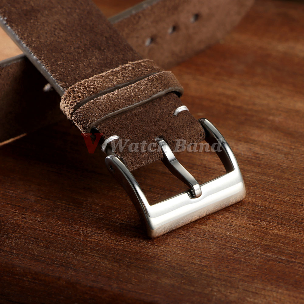 20 ミリメートル 22 ミリメートル高品質スエード牛革ヴィ - Suede Strap Watch のレビューと価格