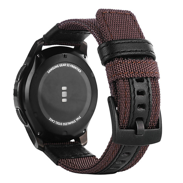 24 ミリメートルナイロン時計バンド TicWatch プロ - Canvas Strap Watch のレビューと価格