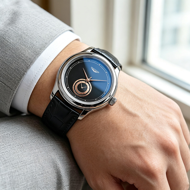 クラシックなメンズクォーツ腕時計、ファッショナブルなメタルダ - Leather Watch Band Men のレビューと価格