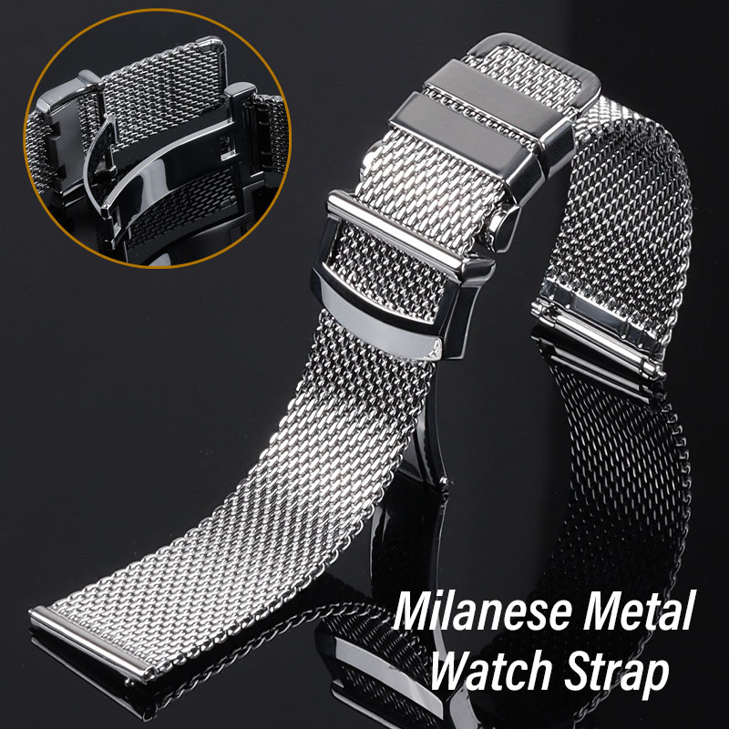 ミラネーゼメッシュ時計バンド IWC パイロット用ステンレス - Mesh Strap Metal のレビューと価格