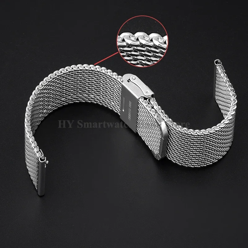 ミラネーゼメッシュ鋼ストラップ 0.6 ミリメートル 1.0 - Mesh Strap Metal のレビューと価格