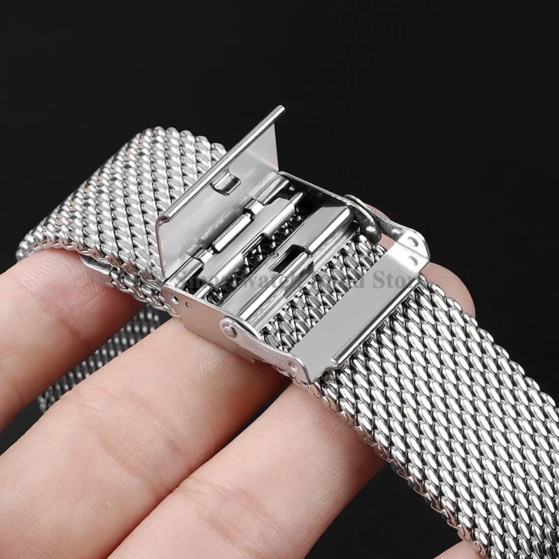 ミラネーゼメッシュ鋼ストラップ 0.6 ミリメートル 1.0 - Mesh Strap Metal のレビューと価格